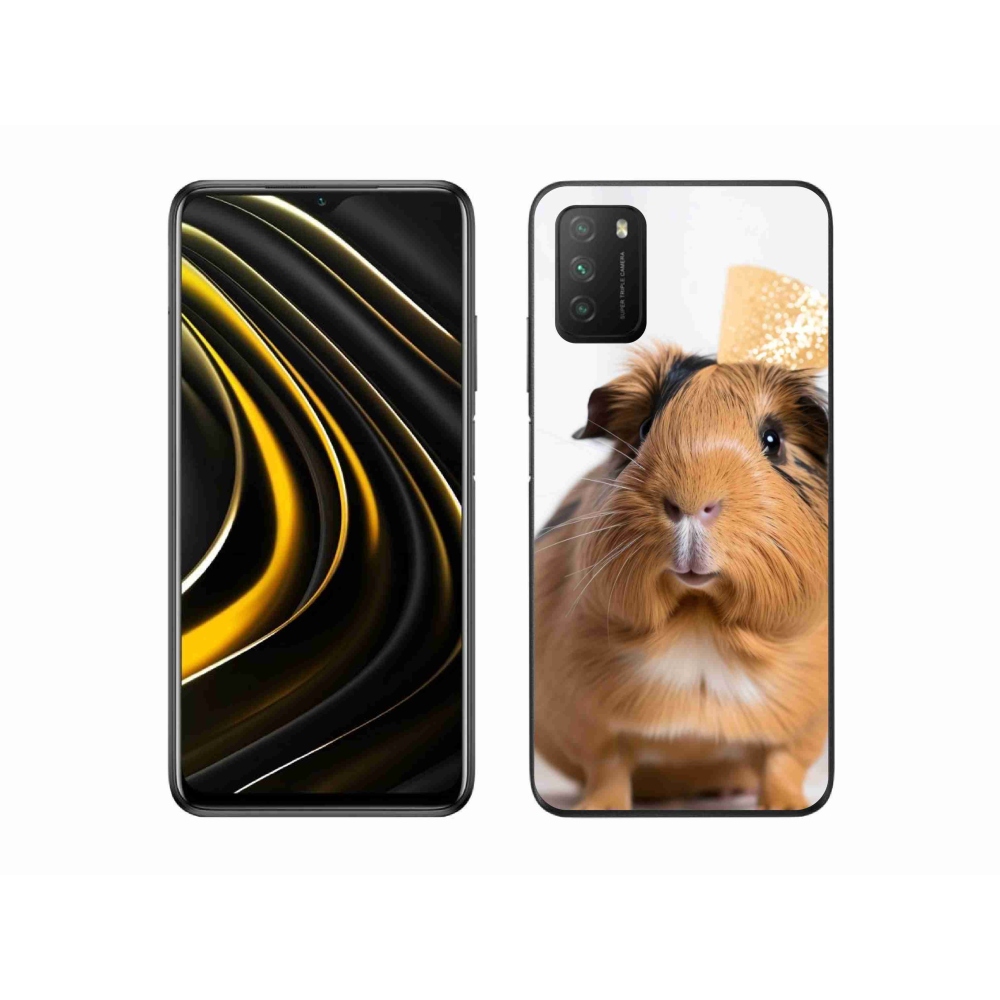 Gél borítás mmCase a Xiaomi Poco M3-hoz - barna tengerimalac