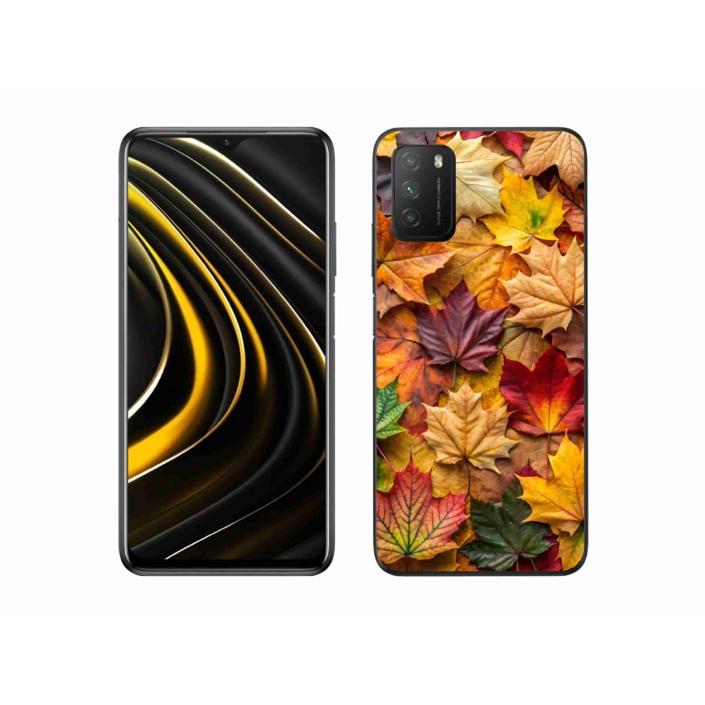 Gél borítás mmCase a Xiaomi Poco M3-hoz - juharlevelek 2