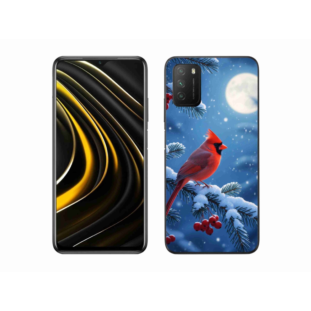 Gél borítás mmCase a Xiaomi Poco M3-hoz - kardinálpiros színű
