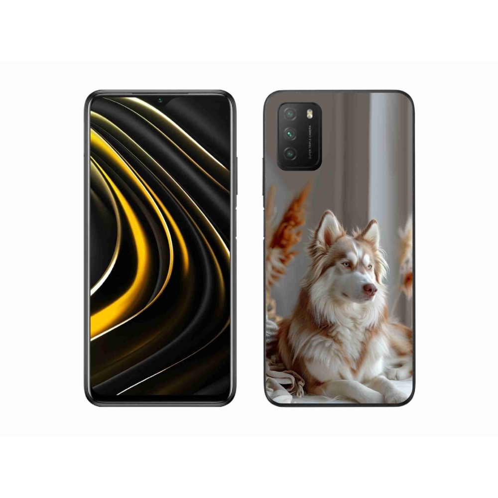 Gél borítás mmCase a Xiaomi Poco M3-hoz - csendes szibériai husky