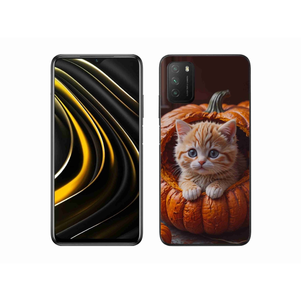 Gél borítás mmCase a Xiaomi Poco M3-hoz - cica és tök 2