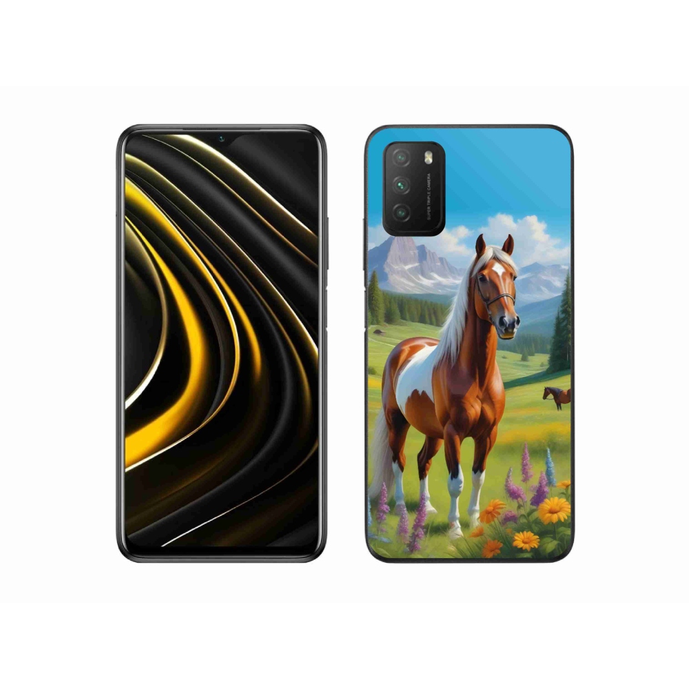 Gél borítás mmCase a Xiaomi Poco M3-hoz - ló a réten