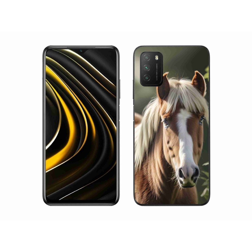 Gél borítás mmCase a Xiaomi Poco M3-hoz - ló könnyű sörénnyel