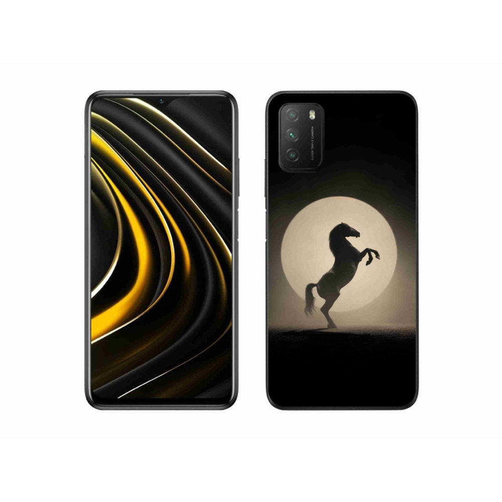 Gél borítás mmCase a Xiaomi Poco M3-hoz - ló sziluettben
