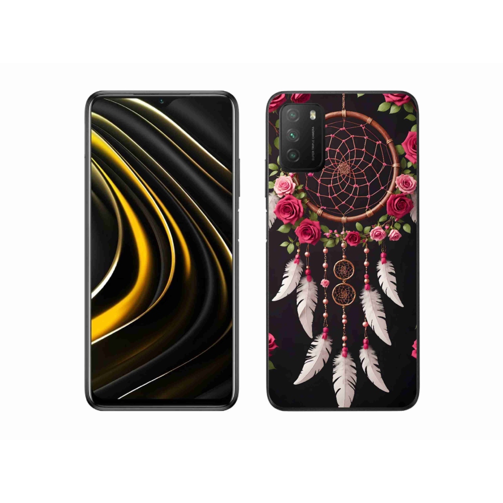 Gél borítás mmCase a Xiaomi Poco M3-hoz - álomfogó rózsákkal