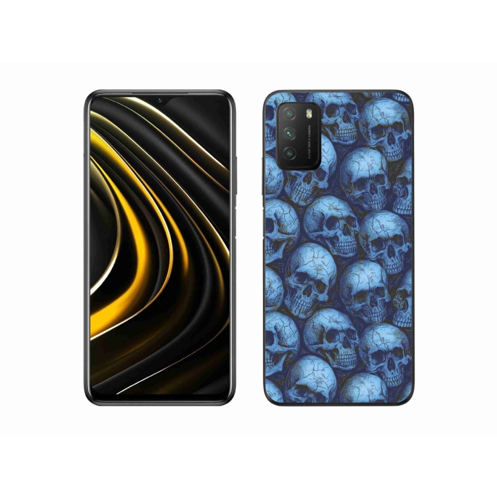 Gél borítás mmCase a Xiaomi Poco M3-hoz - koponyák