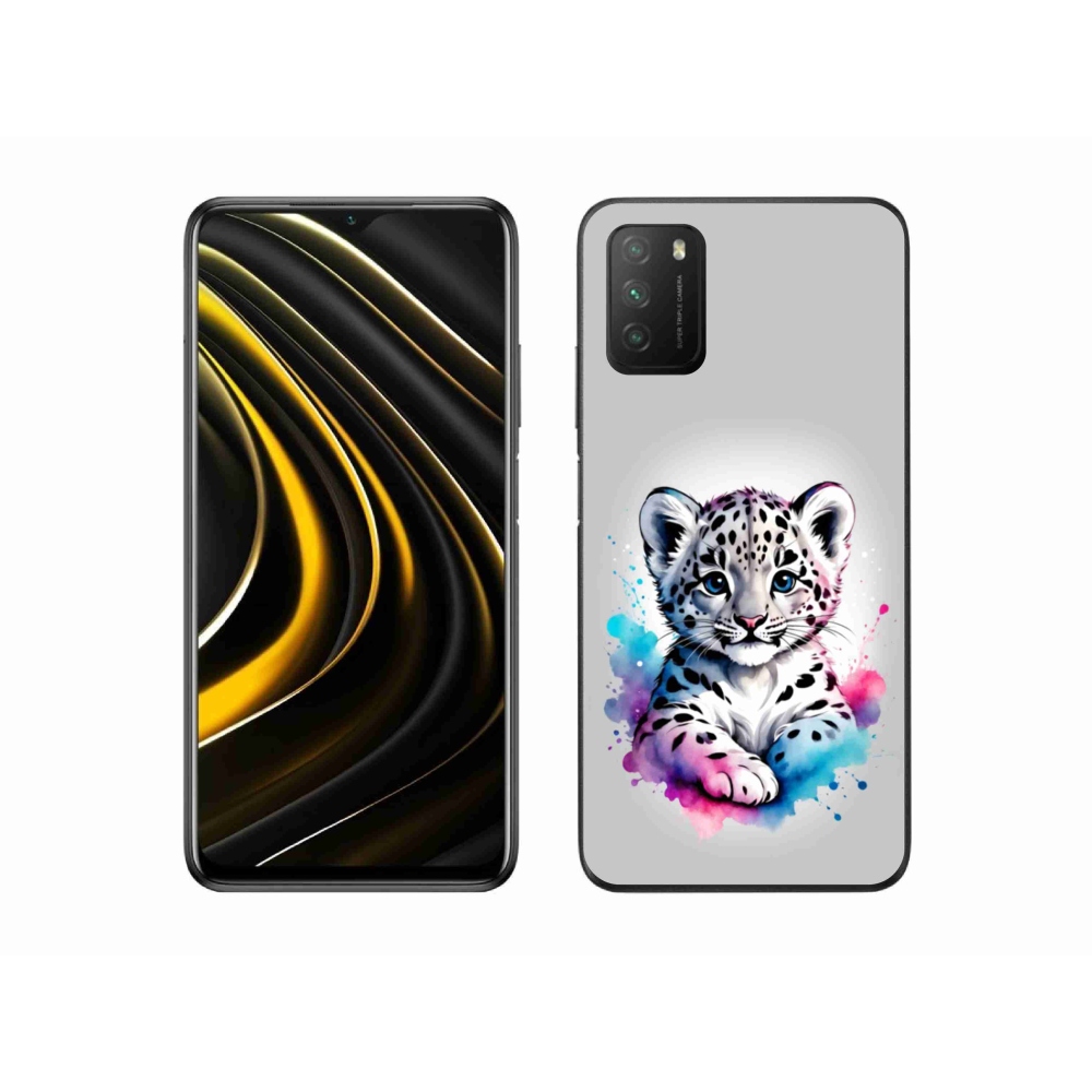 Gél borítás mmCase a Xiaomi Poco M3-hoz - leopárd kölyök