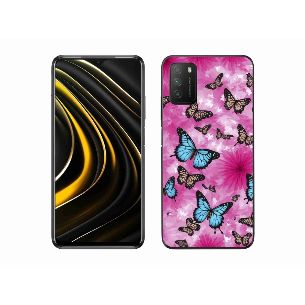 Gél borítás mmCase a Xiaomi Poco M3-hoz - pillangókert