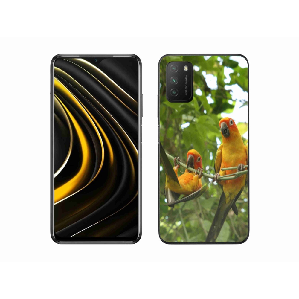 Gél borítás mmCase a Xiaomi Poco M3-hoz - papagájok aratingy