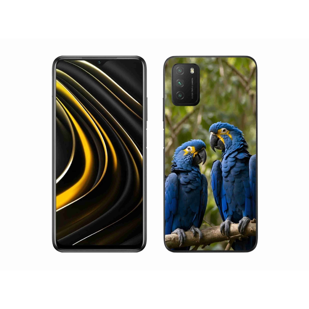 Gél borítás mmCase a Xiaomi Poco M3 készülékhez - papagáj duo