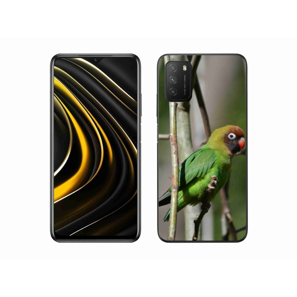Gél borítás mmCase a Xiaomi Poco M3-hoz - papagáj agapornis