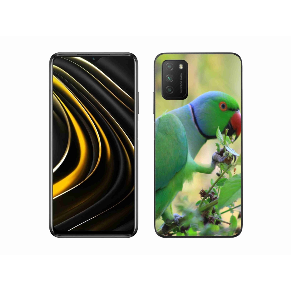 Gél borítás mmCase a Xiaomi Poco M3-hoz - papagáj alexandr