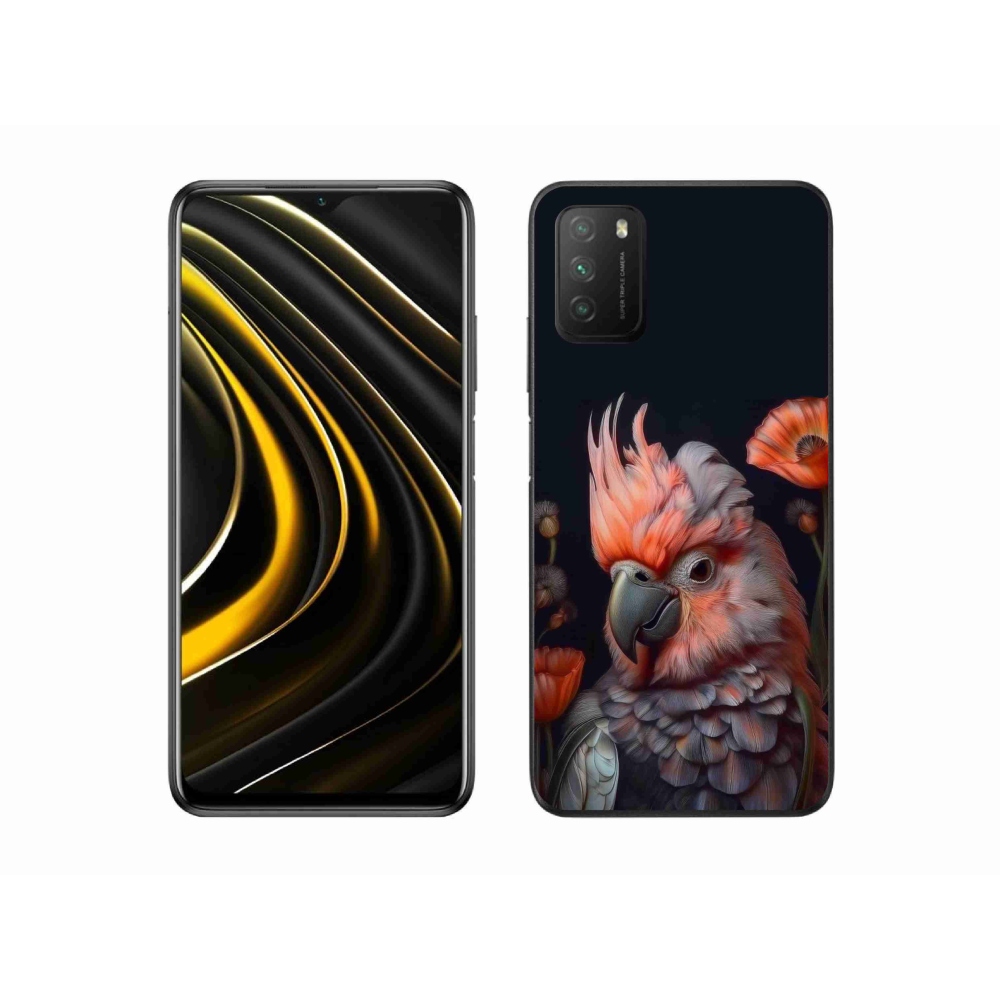 Gél borítás mmCase a Xiaomi Poco M3-hoz - papagáj kakadu színekben
