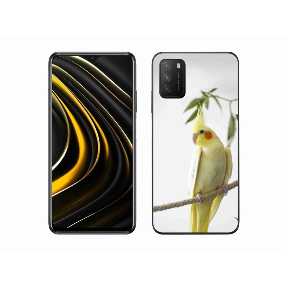 Gél borító mmCase a Xiaomi Poco M3-hoz - papagáj korela chocholatá