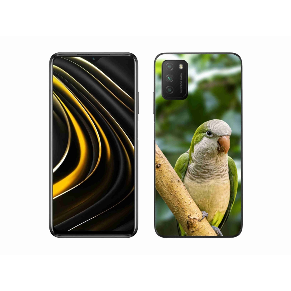 Zselés borítás mmCase a Xiaomi Poco M3-hoz - papagáj