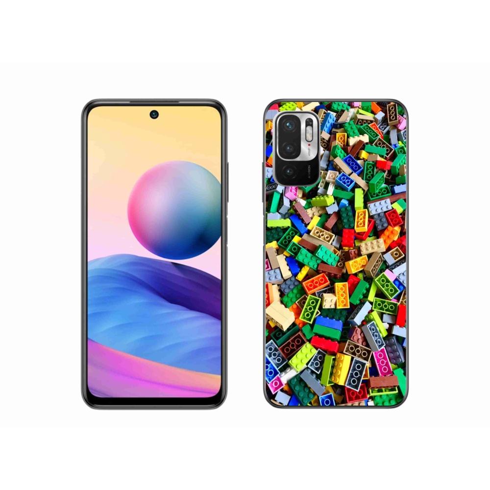 Gél borítás mmCase a Xiaomi Poco M3 Pro/5G számára - színes építőkockák