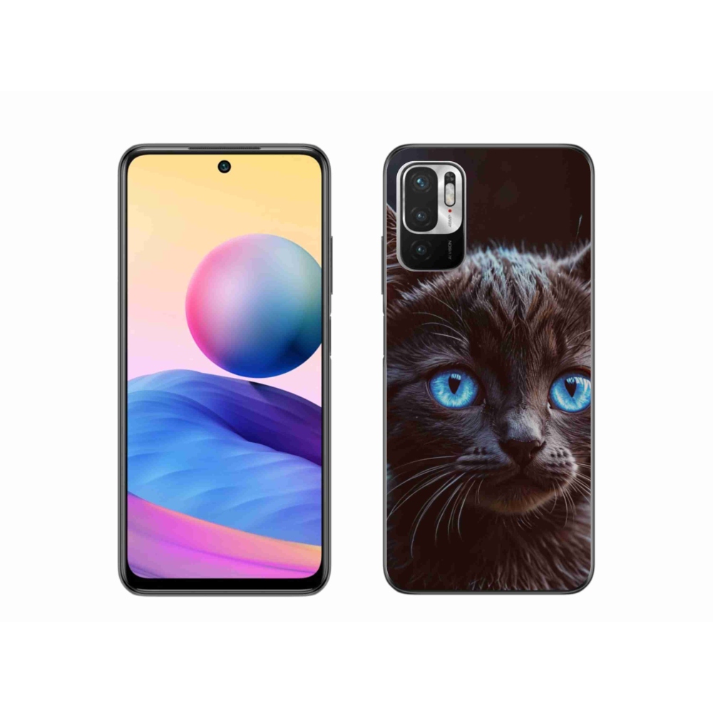 Gél borítás mmCase a Xiaomi Poco M3 Pro/5G számára - fekete cica 2