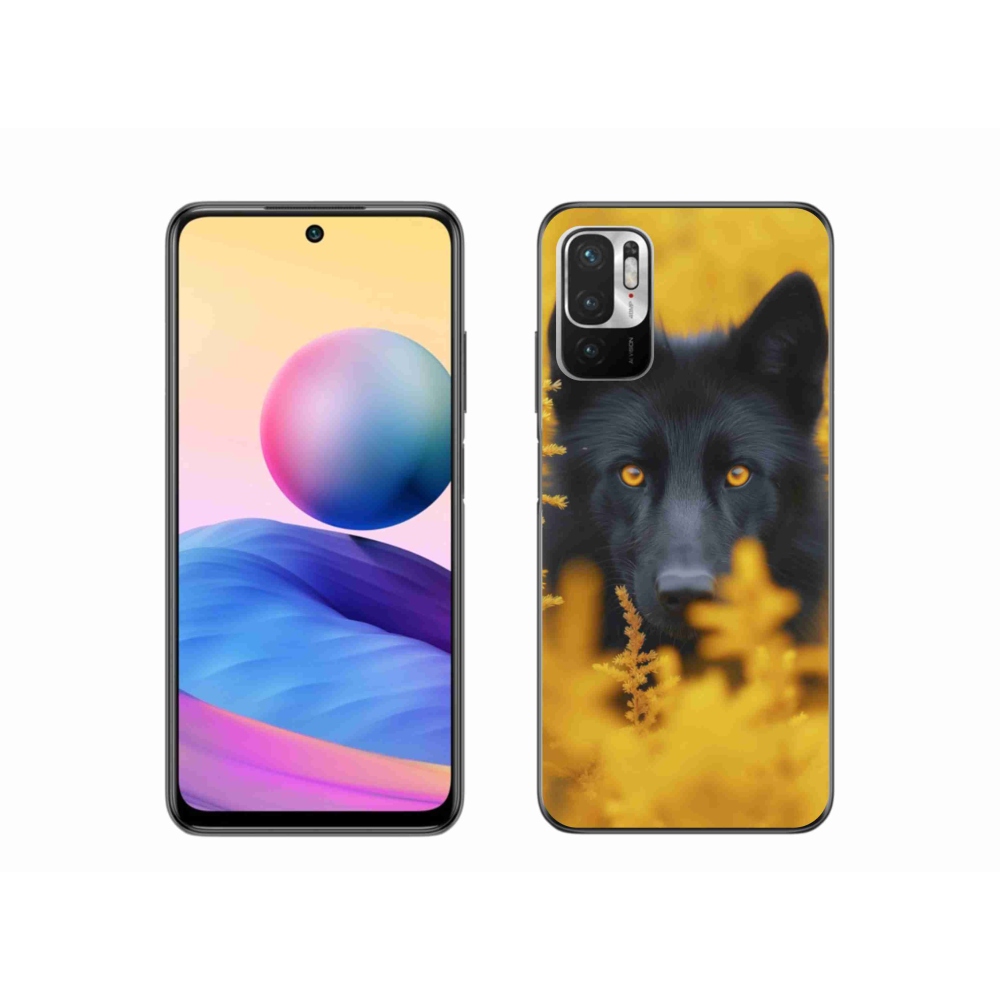 Gél borítás mmCase a Xiaomi Poco M3 Pro/5G-hez - fekete farkas 2