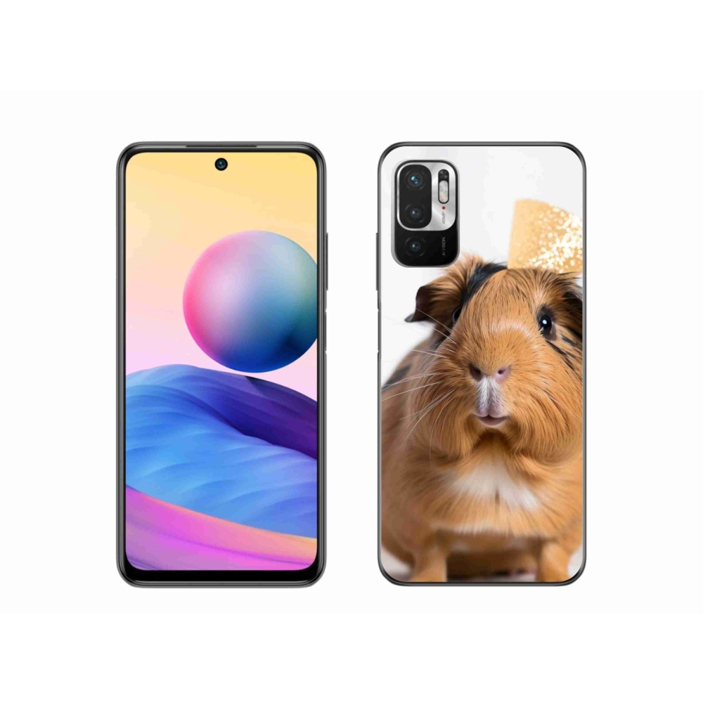 Gél borítás mmCase a Xiaomi Poco M3 Pro/5G készülékhez - barna tengerimalac