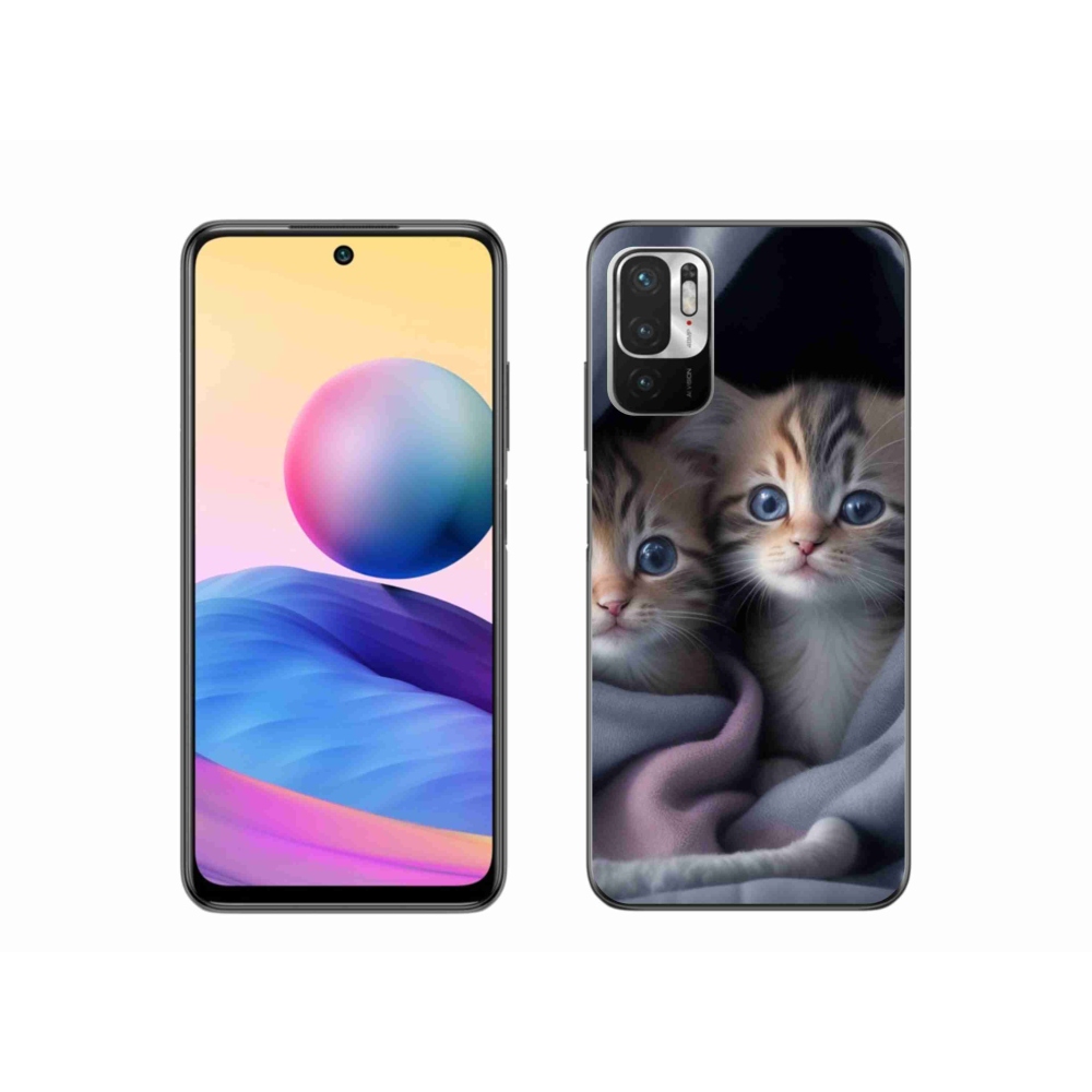 Zselés borítás mmCase a Xiaomi Poco M3 Pro/5G - cat duo 2 számára