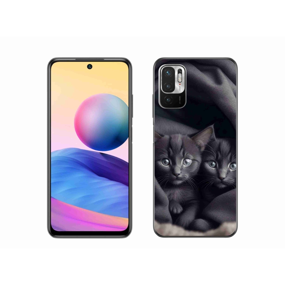 Gél borítás mmCase a Xiaomi Poco M3 Pro/5G számára - cat duo