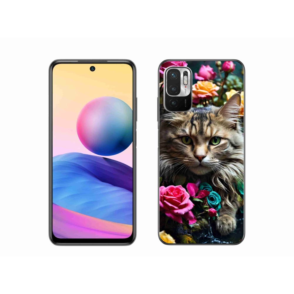Gél borítás mmCase a Xiaomi Poco M3 Pro/5G számára - macskaszem nézet 2