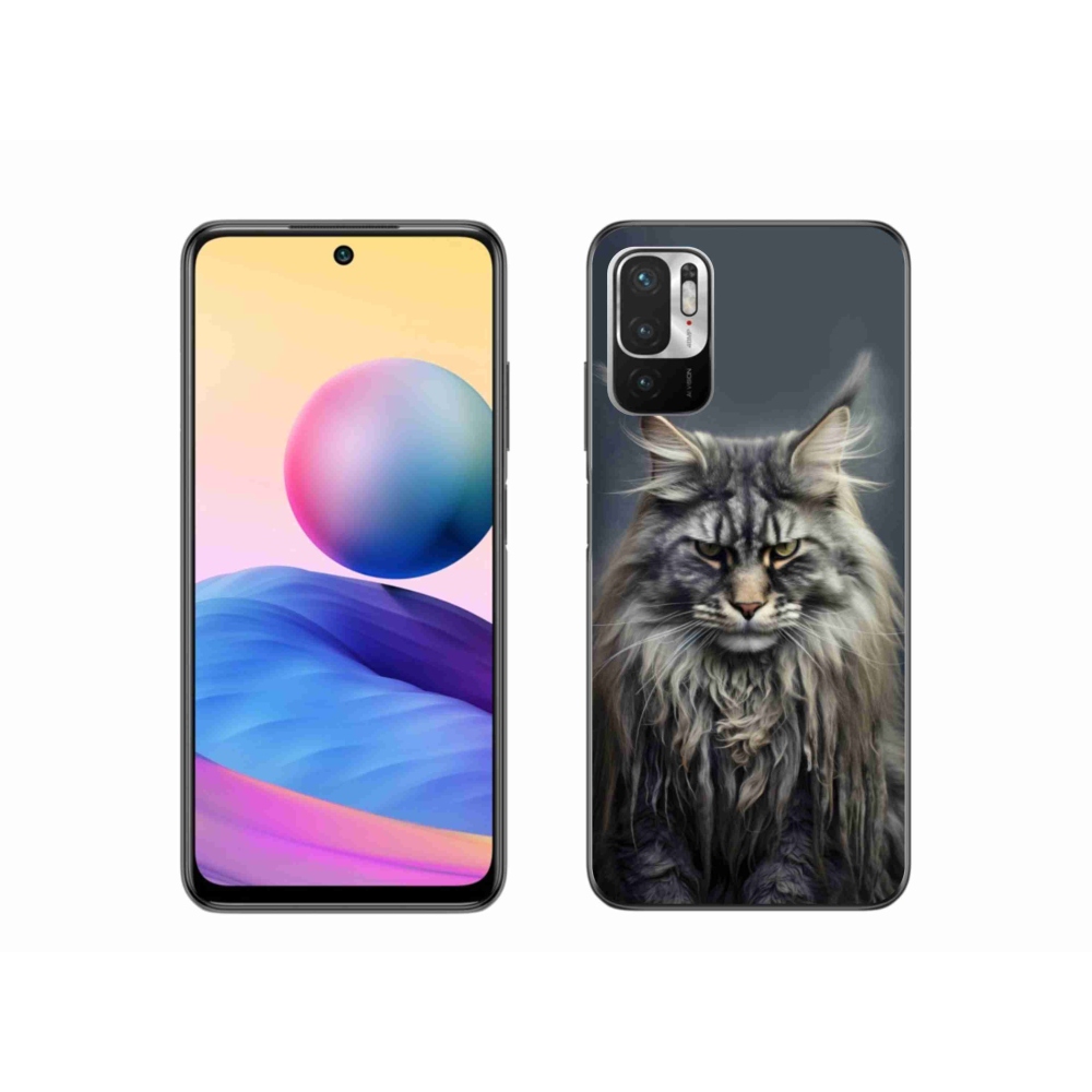 Gél borítás mmCase a Xiaomi Poco M3 Pro/5G számára - macskaszem nézet 4