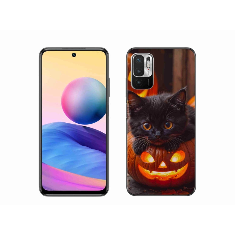 Gél borítás mmCase a Xiaomi Poco M3 Pro/5G számára - cica és tök