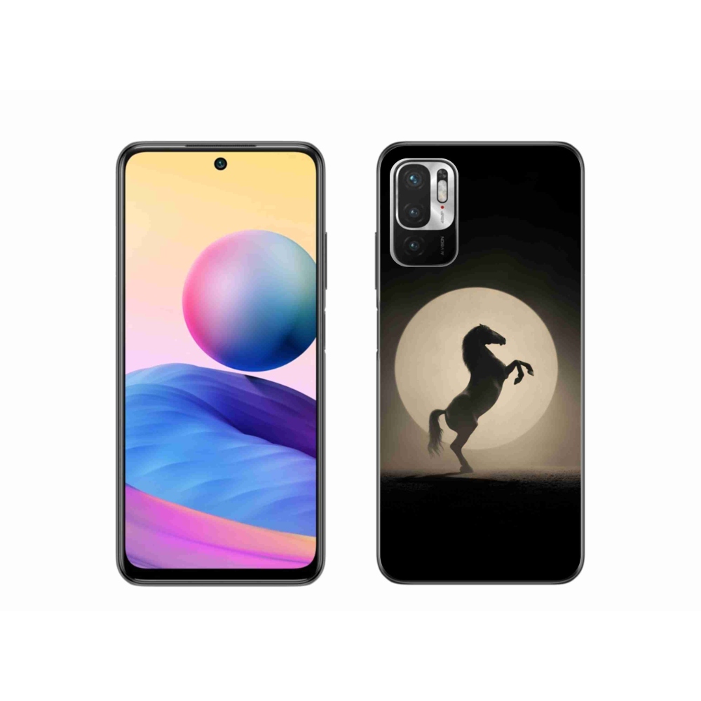 Gél borítás mmCase a Xiaomi Poco M3 Pro/5G számára - ló sziluettben