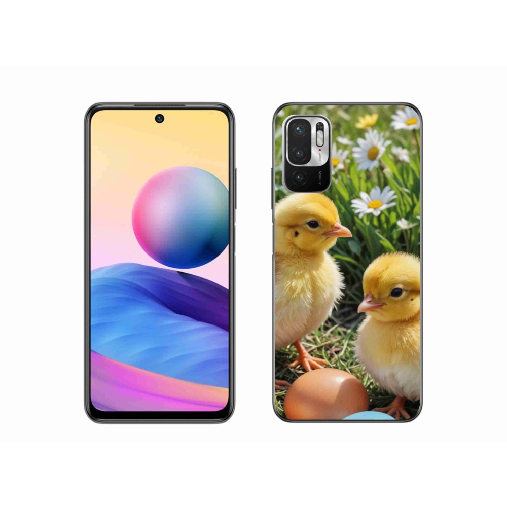 Gél borítás mmCase a Xiaomi Poco M3 Pro/5G számára - csirkék