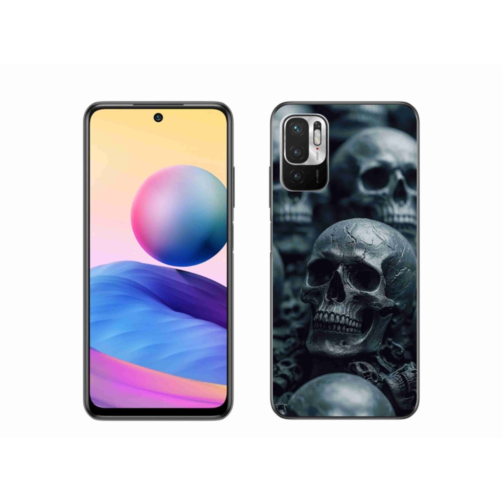 Zselés borítás mmCase a Xiaomi Poco M3 Pro/5G számára - koponya 2