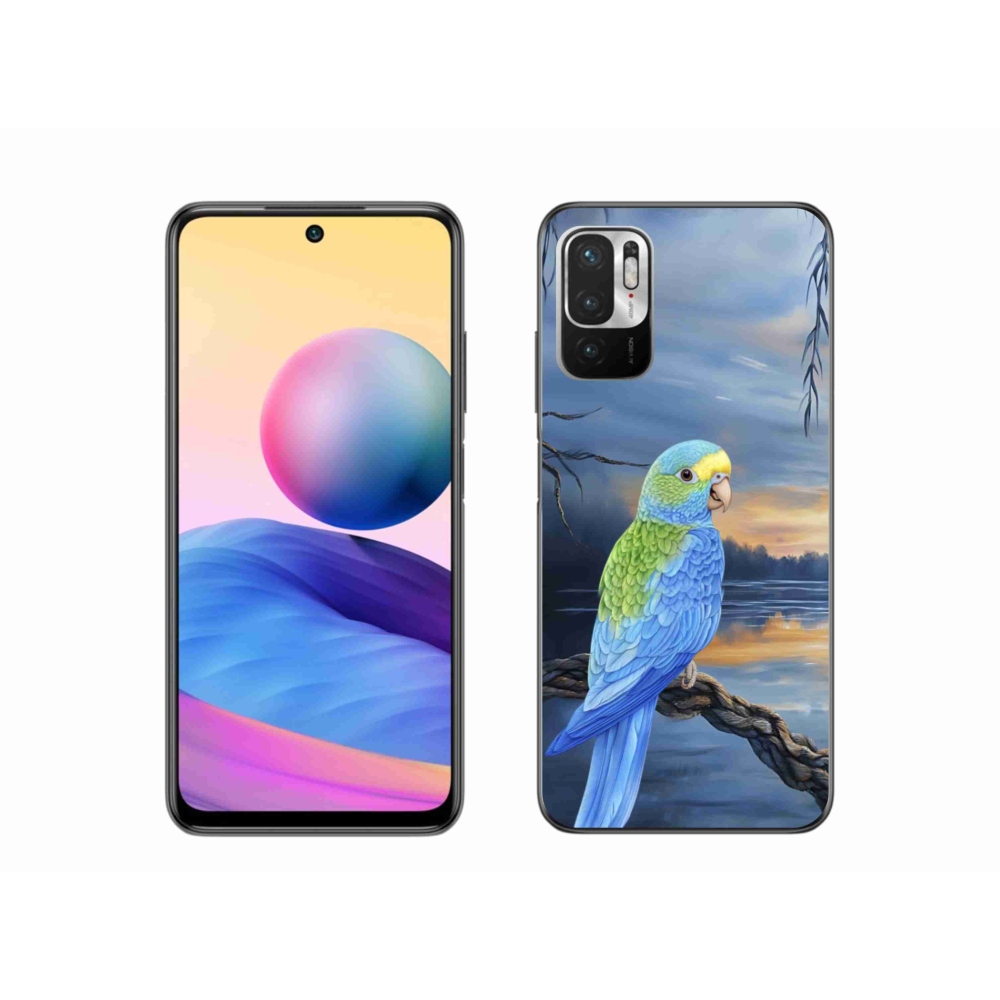 Gél borítás mmCase a Xiaomi Poco M3 Pro/5G készülékhez - kék papagáj
