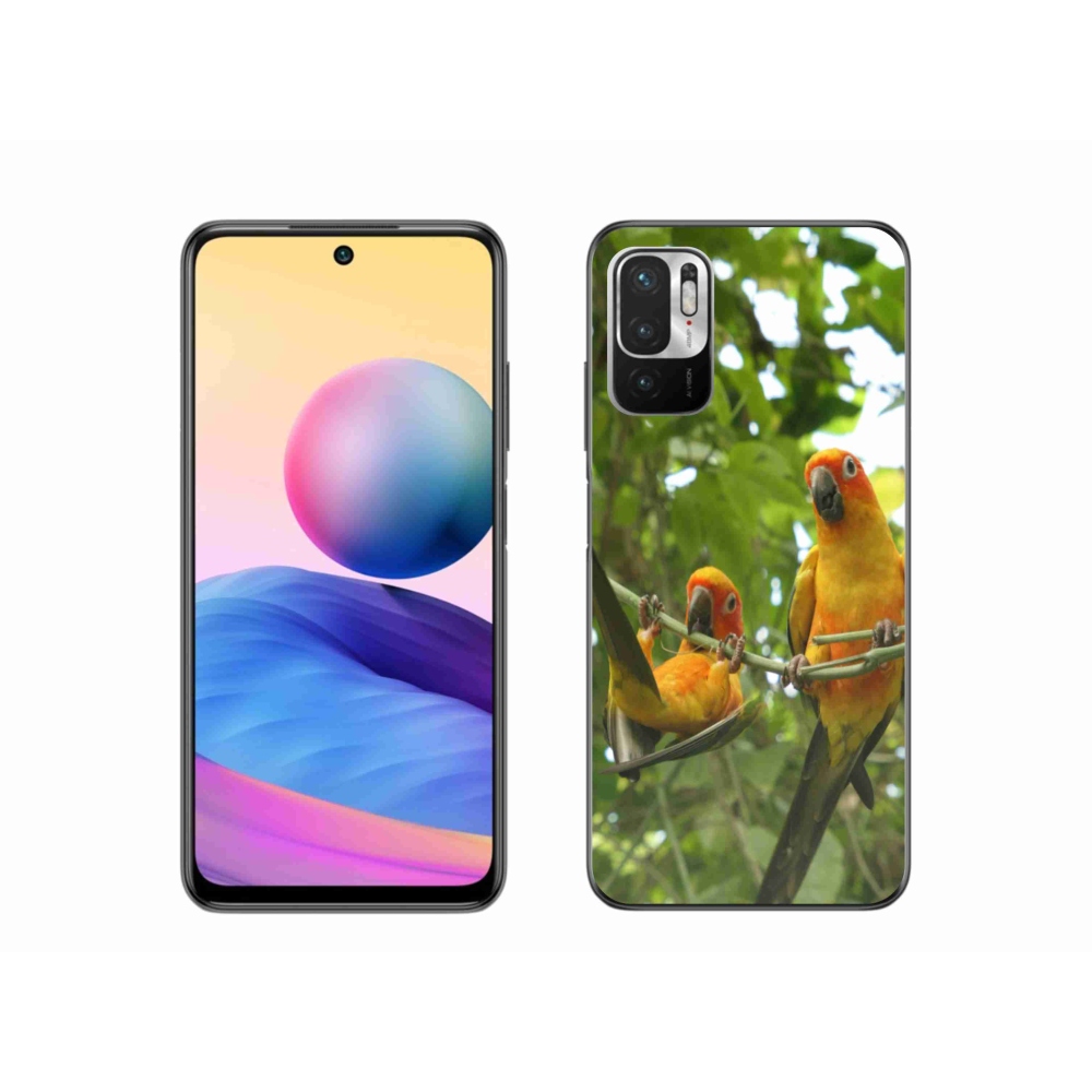 Gél borítás mmCase a Xiaomi Poco M3 Pro/5G számára - papagájok aratingy