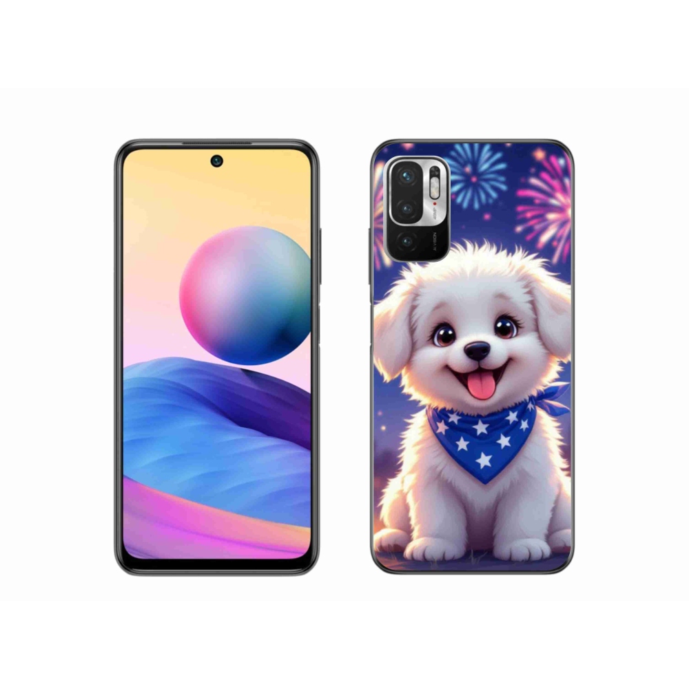 Gél borítás mmCase a Xiaomi Poco M3 Pro/5G számára - ünnepi kiskutya