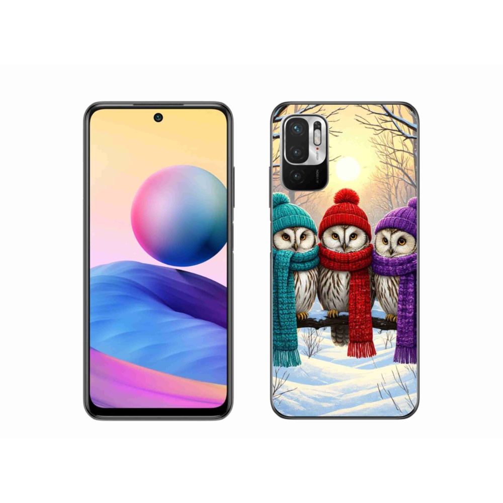 Gél borítás mmCase a Xiaomi Poco M3 Pro/5G számára - bagoly barátok