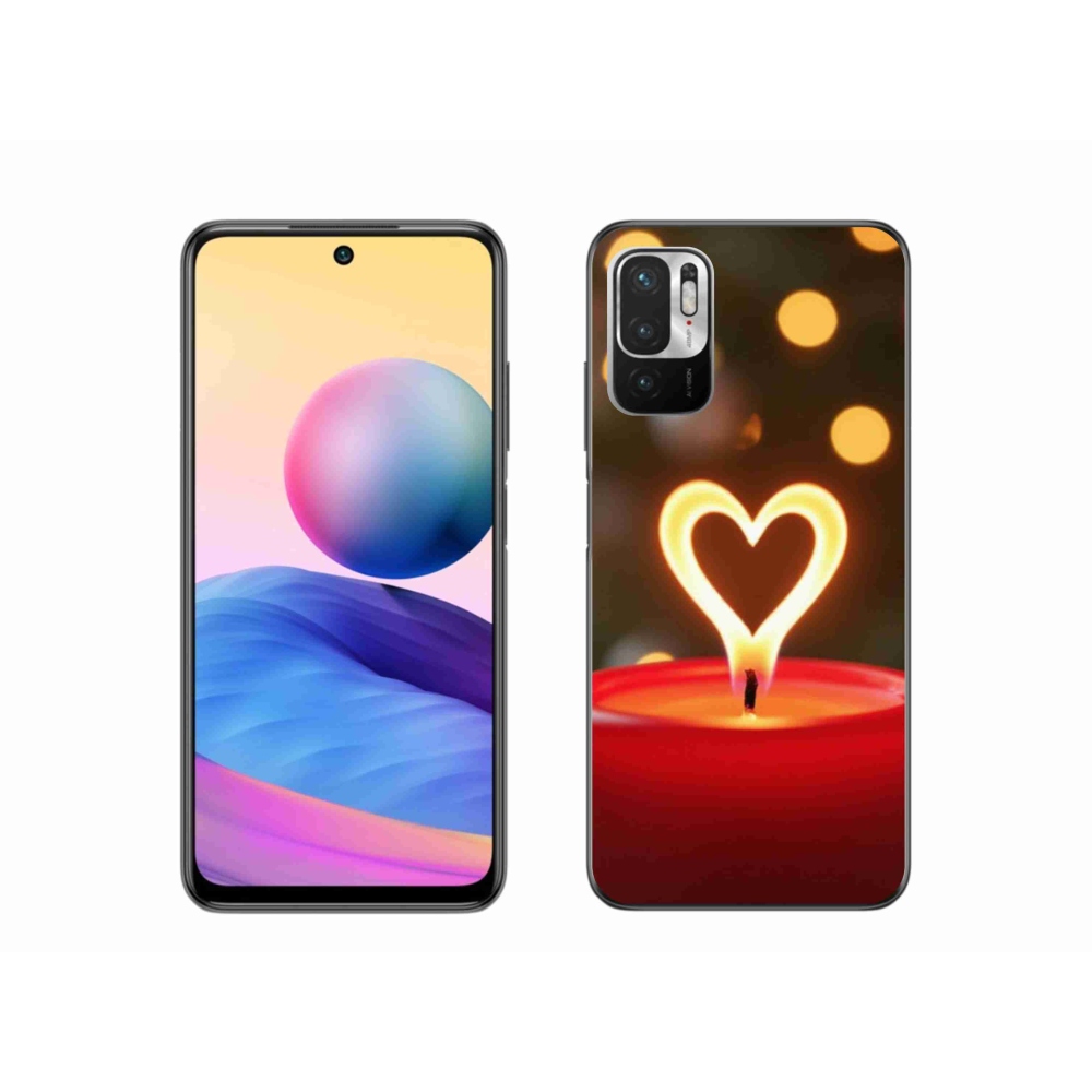 Gél borítás mmCase a Xiaomi Poco M3 Pro/5G-hez - láng szíve