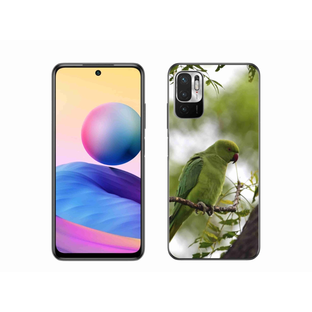 Zselés borítás mmCase a Xiaomi Poco M3 Pro/5G készülékhez - zöld papagáj