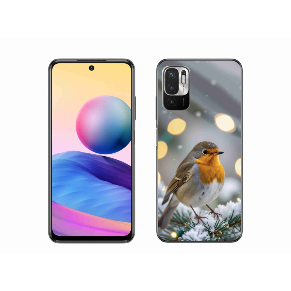 Gél borítás mmCase a Xiaomi Poco M3 Pro számára - télen pirosló színben