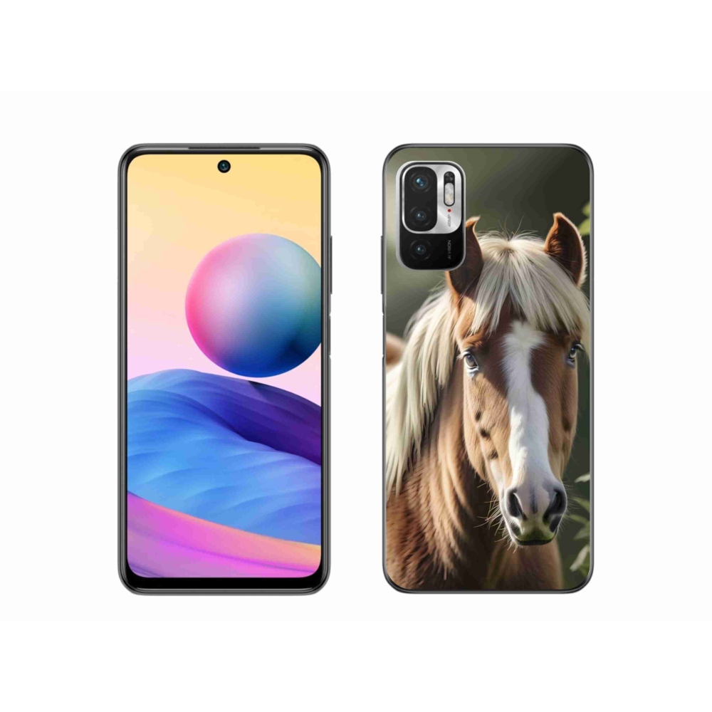 Gél borítás mmCase a Xiaomi Poco M3 Pro számára - ló könnyű sörénnyel