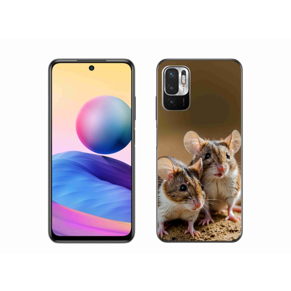 Gél borítás mmCase a Xiaomi Poco M3 Pro számára - egér duó