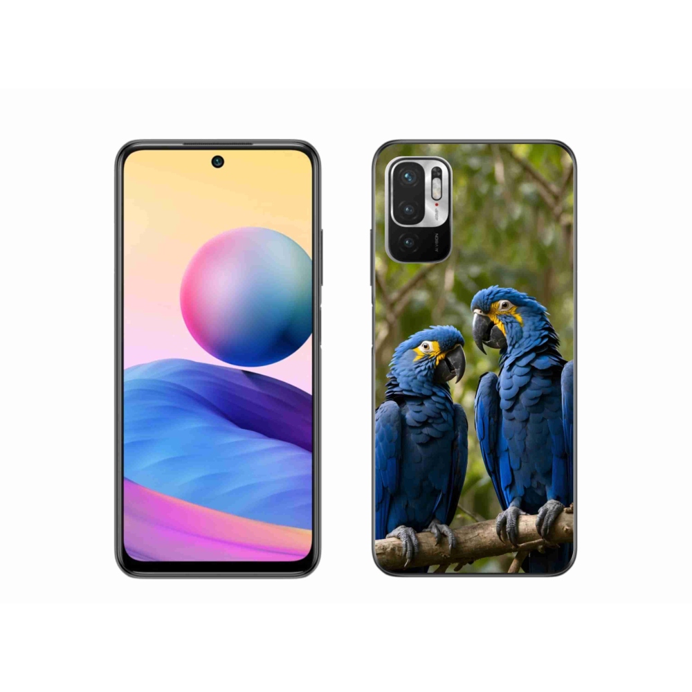 Gél borítás mmCase a Xiaomi Poco M3 Pro készülékhez - papagáj duó