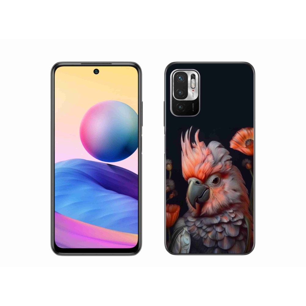 Gél borítás mmCase a Xiaomi Poco M3 Pro számára - papagáj kakadu színekben