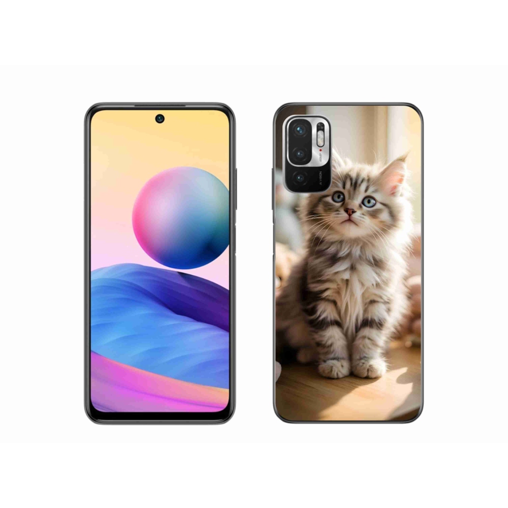 Gél borítás mmCase a Xiaomi Poco M3 Pro számára - aranyos cica 10