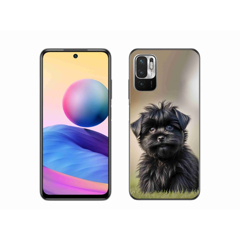 Gél borítás mmCase a Xiaomi Poco M3 Pro számára - aranyos fekete kutya