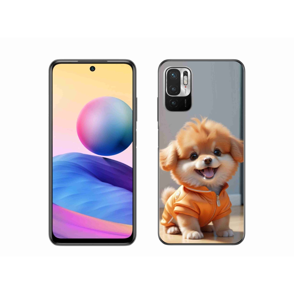 Gél borítás mmCase a Xiaomi Poco M3 Pro számára - aranyos pomerániai pulóverben