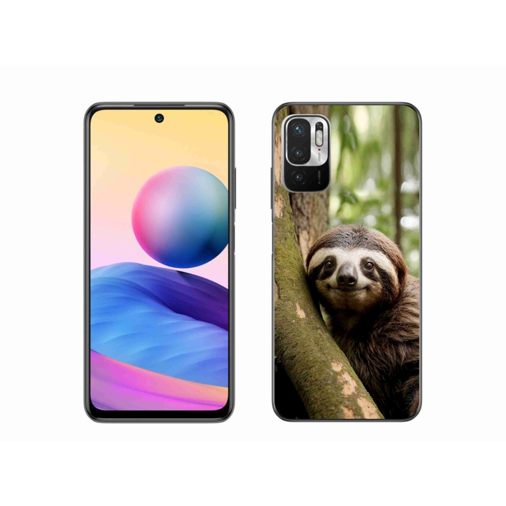 Gél borítás mmCase a Xiaomi Poco M3 Pro számára - mosolygó lajhár