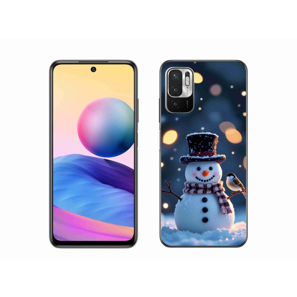 Gél borítás mmCase a Xiaomi Poco M3 Pro számára - Karácsonyi hóember