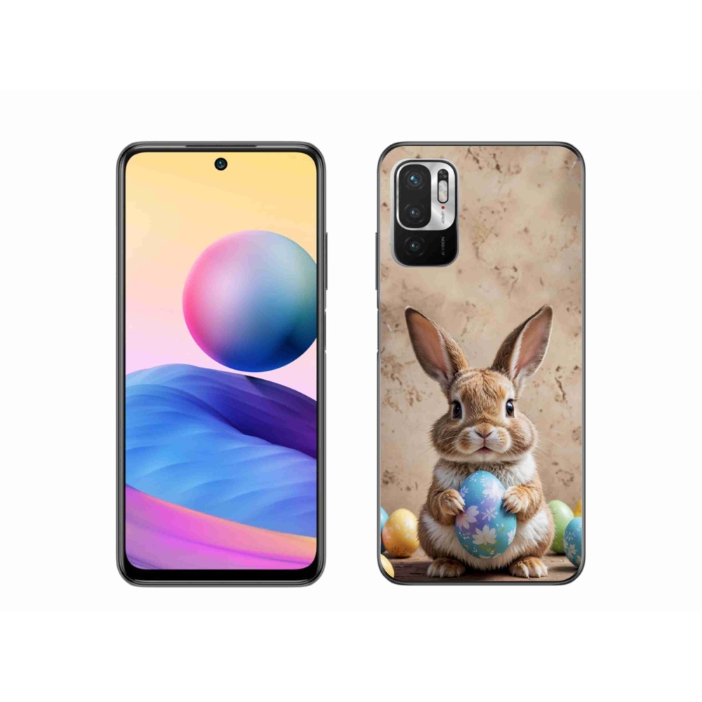 Gél borítás mmCase a Xiaomi Poco M3 Pro számára - Húsvéti nyuszi