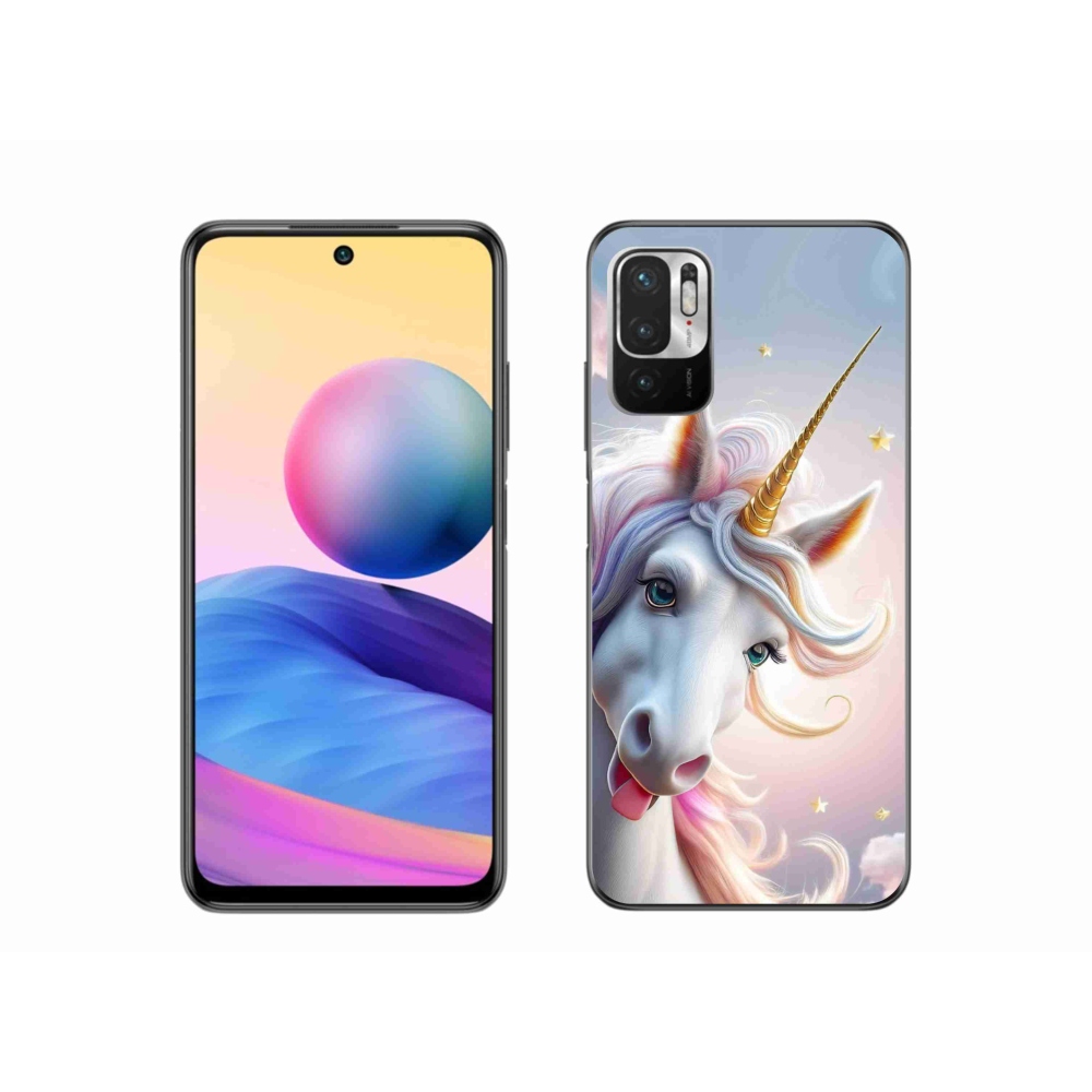 Gél borítás mmCase a Xiaomi Poco M3 Pro számára - vidám egyszarvú