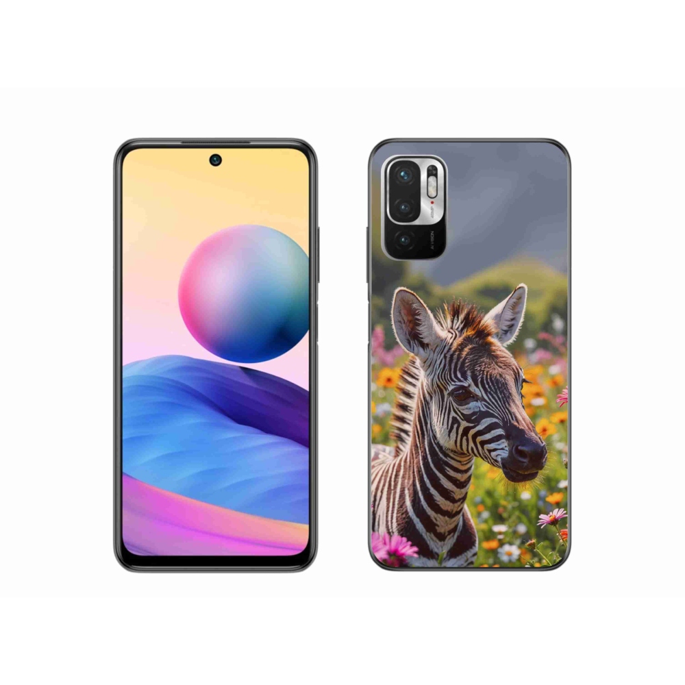Gél borítás mmCase a Xiaomi Poco M3 Pro számára - zebra a réten